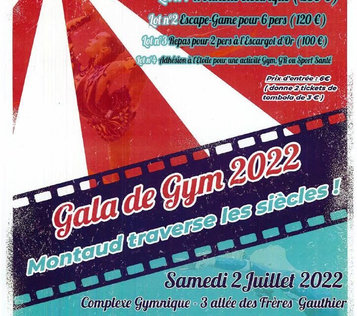 L&rsquo;Etoile de Montaud organise son 34ème gala le samedi 2 juillet à 18h au gymnase Berland