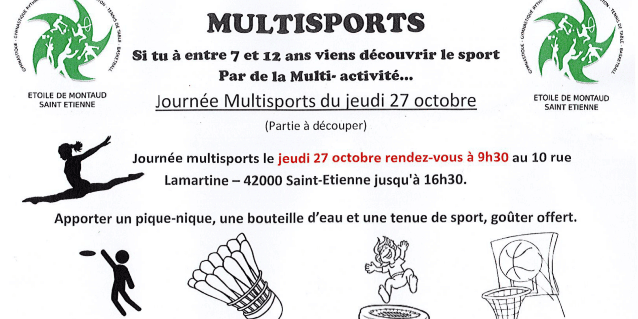 Journée Multisports : Le 27 Octobre !